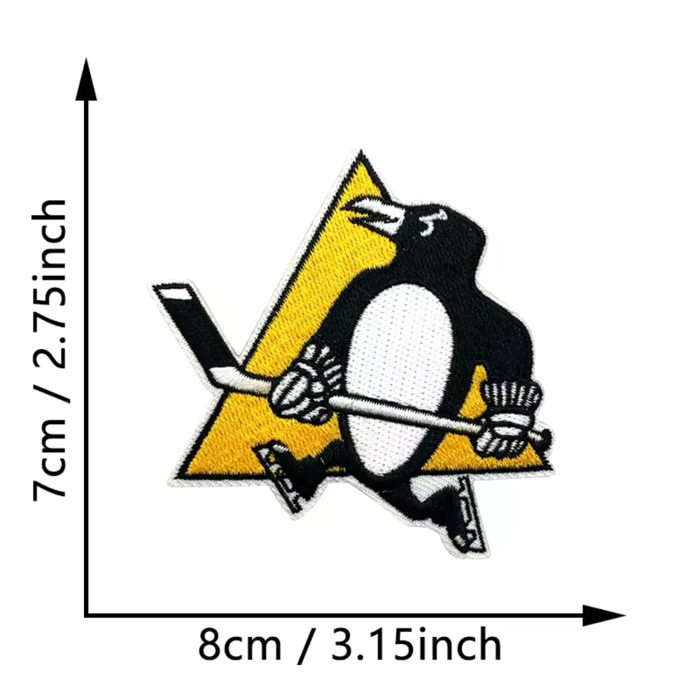 Pittsburgh Penguins NHL Patches DIY HOCKEY All Teams Embroidered Pennsylvania